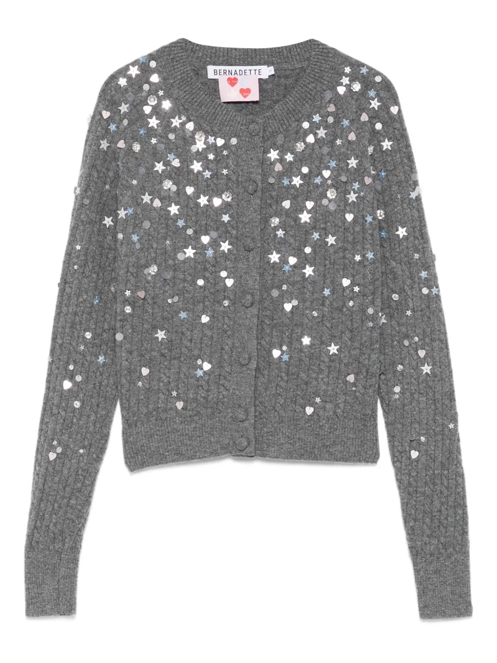 Bernadette Cable-Knit Cardigan | S