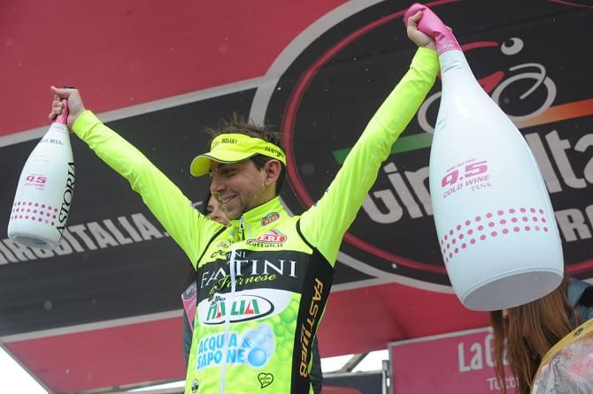 Stage winner Mauro Santambrogio on the podium