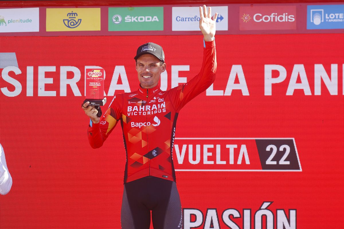 Vuelta Espana 2022 - 77th edition - 14th stage Montoro - Sierra de La Pandera 160,3 km - 03/09/2022 - Luis Leon Sanchez (ESP - Bahrain Victorious) - photo Luis Angel Gomez/SprintCyclingAgency&Acirc;&copy;2022
