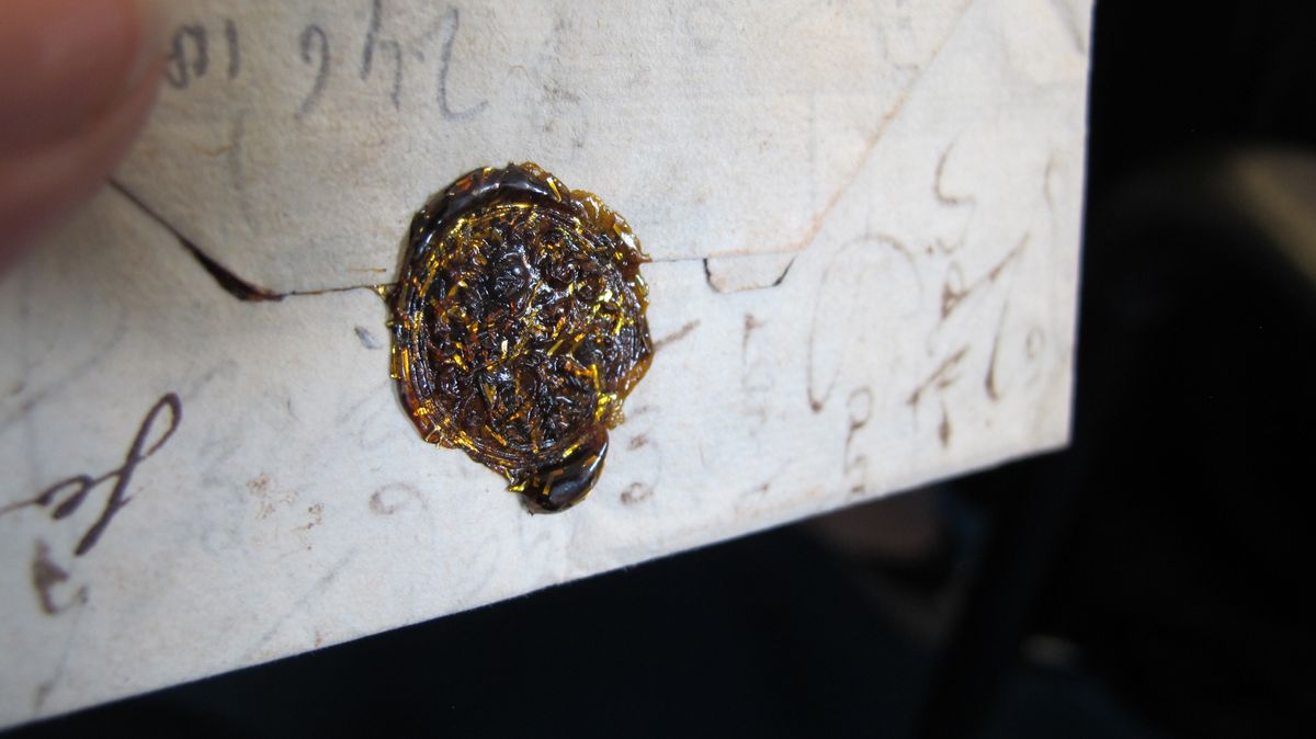 Letter with Gold Wax Seal