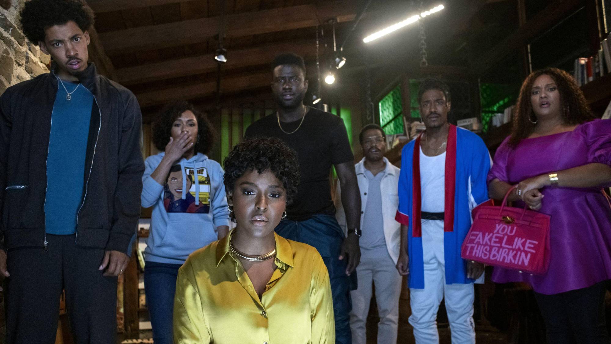 The main cast of "The Blackening"