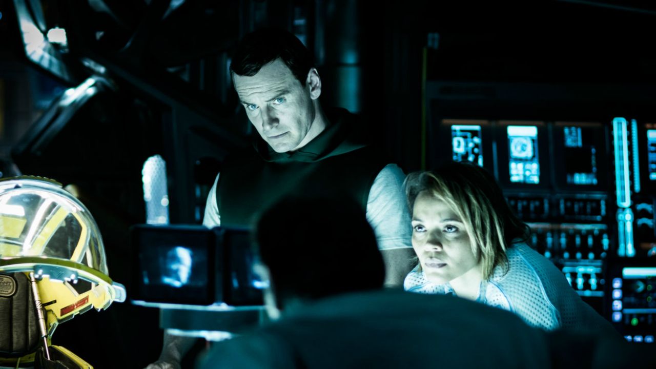 Michael Fassbender and Carmen Ejogo in Alien: Covenant