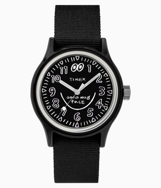black timex watch