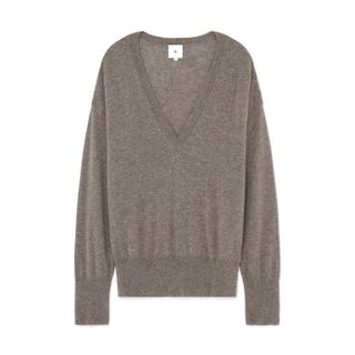 G. Label oleh Goop der Boyfriend-Pullover mit V-Ausschnitt