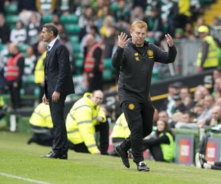 Neil Lennon was booked