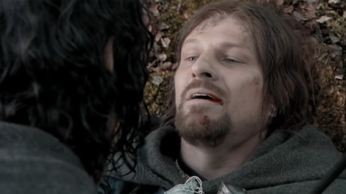 Boromir's death scene in The Lord of the Rings: The Fellowship of the Ring