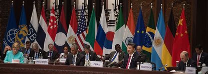 World leaders at the G20 summit in Hangzhou, China