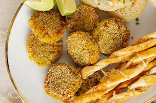Moroccan chickpea cakes