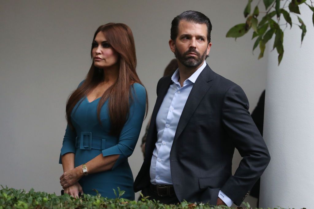 Kimberly Guilfoyle and Donald Trump Jr.