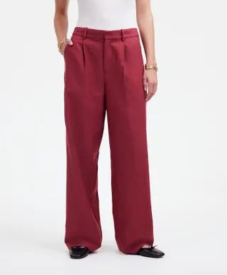 Madewell, Slouchy Straight Pants aus drapiertem Twill-Material