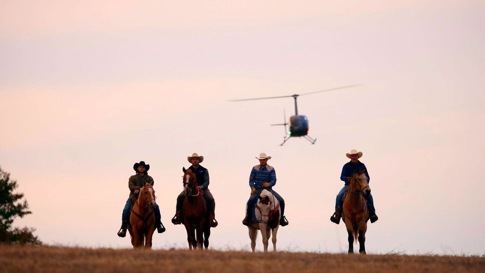 The four family members in The McBee Dynasty: Real American Cowboys