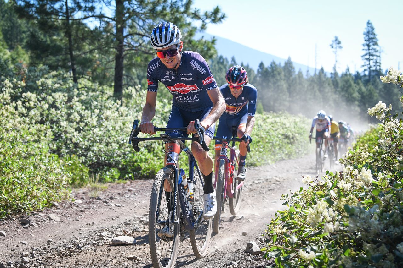 Edward Anderson on stage 1 of 2021 Oregon Trail Gravel Grinder