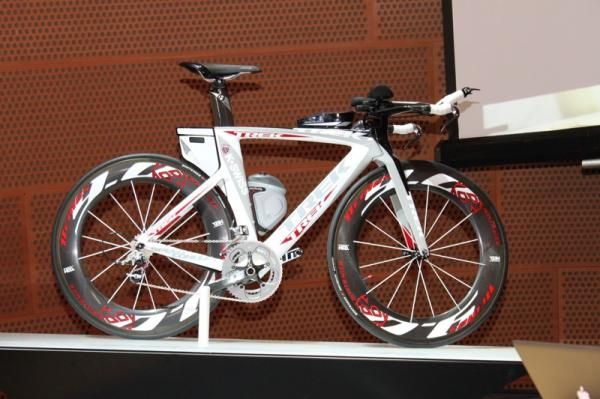 Trek launched their Speed Concept time trial and triathlon bike for sale at this year's Tour of California.