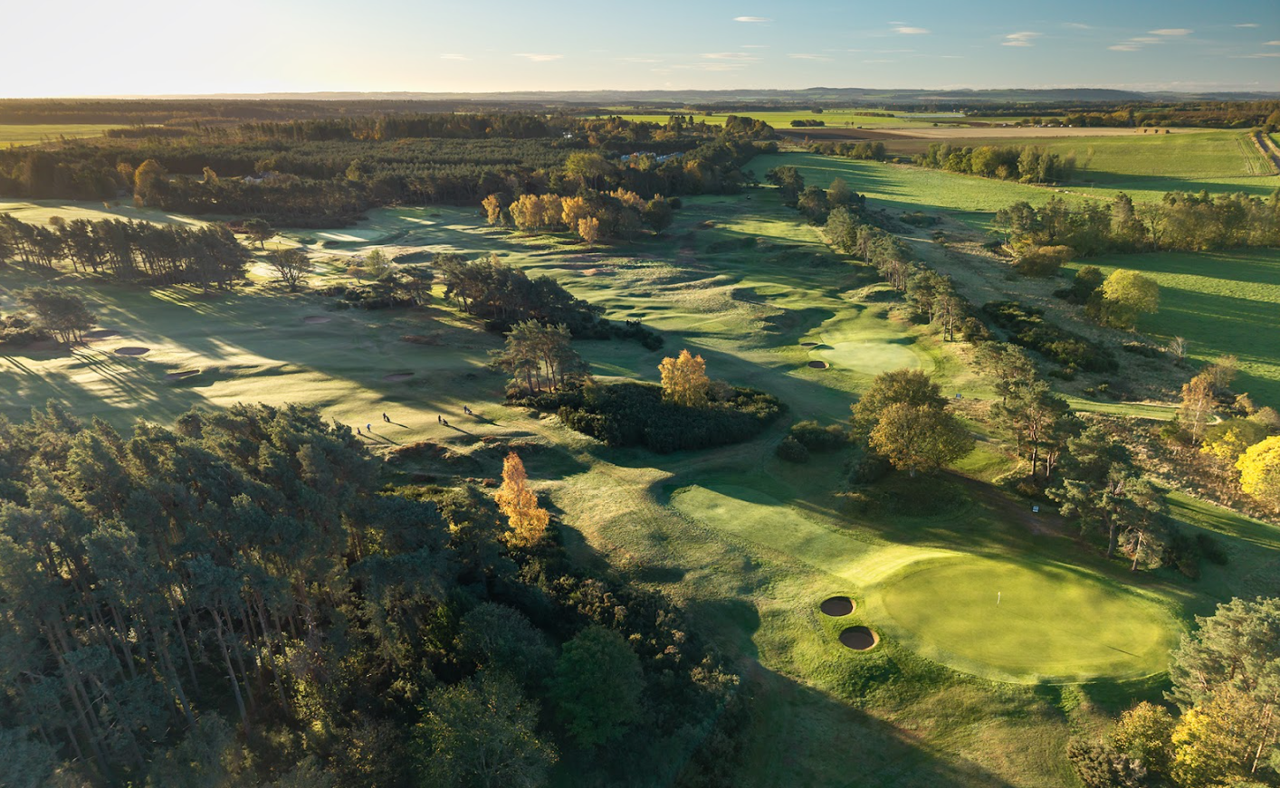 Scotscraig Golfing Club seen from above
