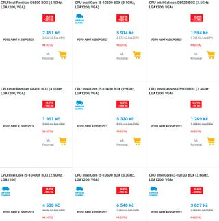 Comet Lake Pricing