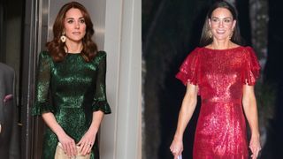 Kate Middleton wearing Vampire's Wife dresses on two separate occasions