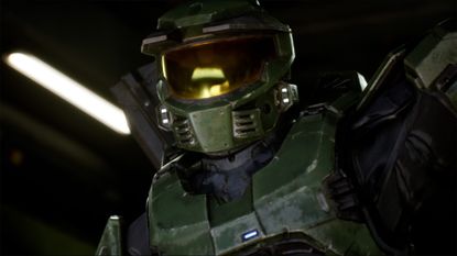Halo: Campaign Evolved gameplay screenshot showing Master Chief in Unreal Engine 5