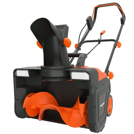 Maxlander Corded Electric Snow Blower, 20'' Cleaning Path, 15a Motor, Dual Led Lights, Electric Snow Thrower With 25ft Throwing Distance, Adjustable Chute for Driveway, Sidewalk, and Walkway