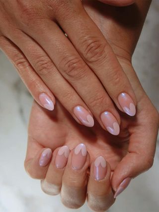 Chrome Heart French Tip Nail Design by Imarni Nails