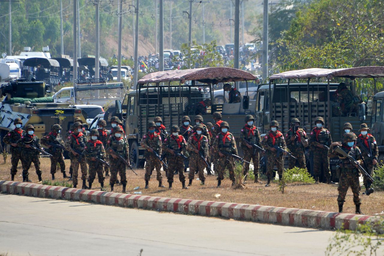 Troops in Myanmar