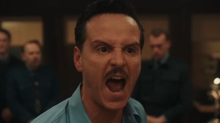 Andrew Scott shouts as James Stagg in Pressure.