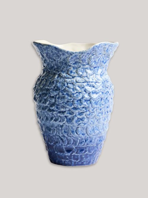 Large Sea-Inspired Stoneware Vase