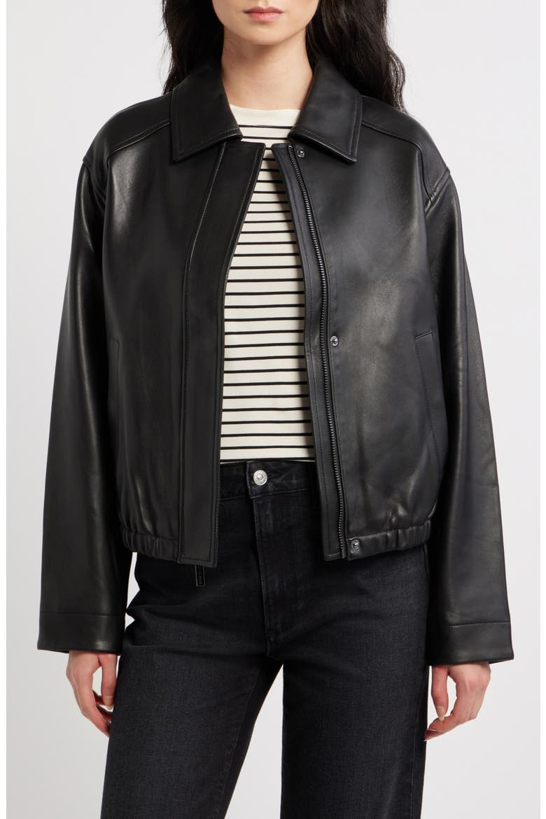 Leather Bomber