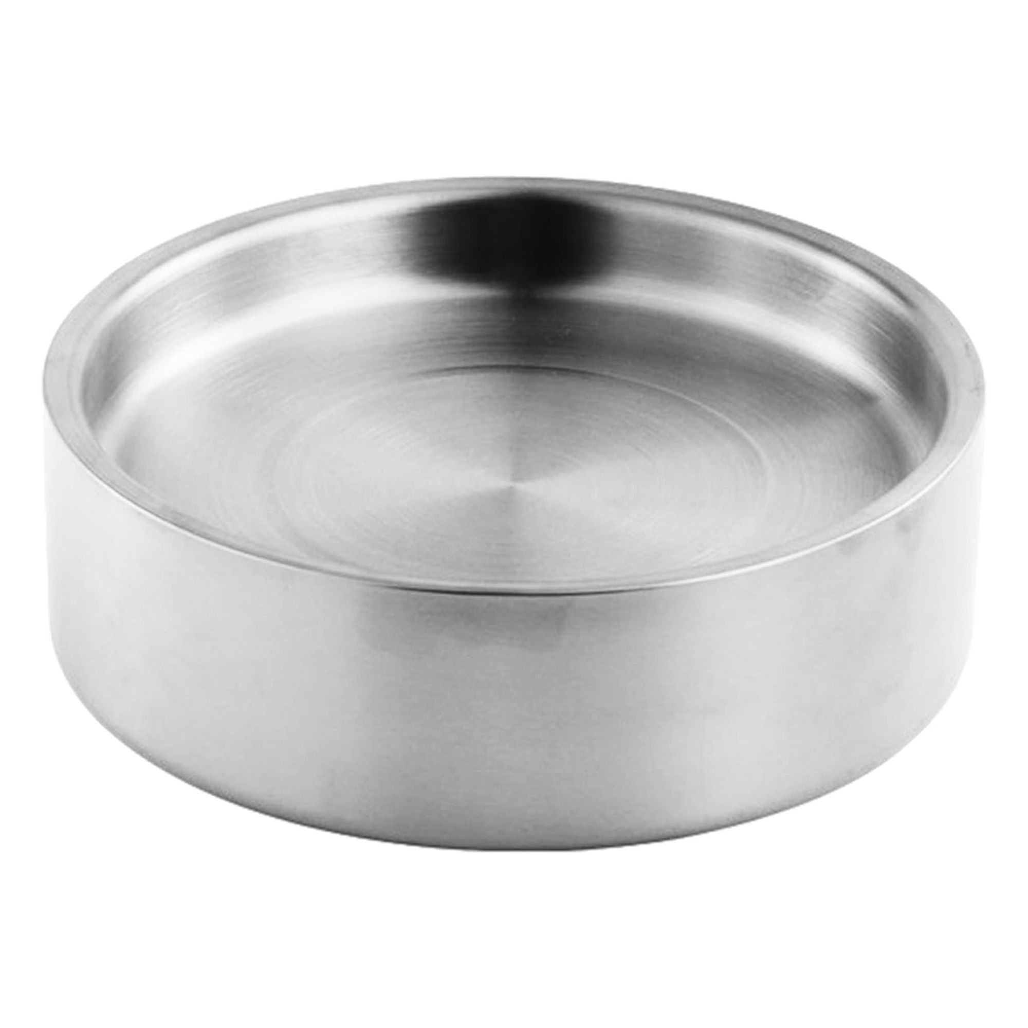Generic, Dip Chiller Bowl - 8.46 Inch Ice Serving Tray | 304 Stainless Steel Dish - Chilled Appetiser Platter With Silicone Plug for Salsa and Hummus, Ideal for Outdoor Party Entertaining