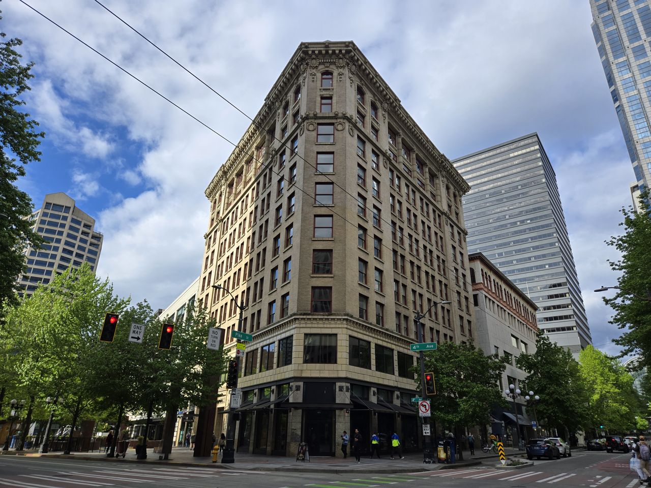 A building during the day