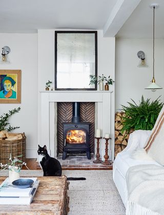 Mantelpiece decor idea in Holly Clements' home