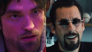 Robert Pattinson on the left, and Adam Sandler on the right