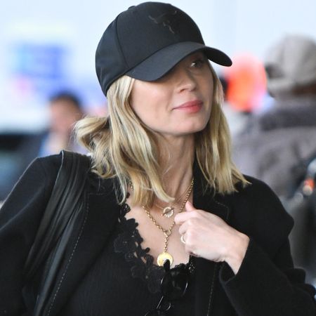 celebrities wearing the white sneaker trend with their airport outfits