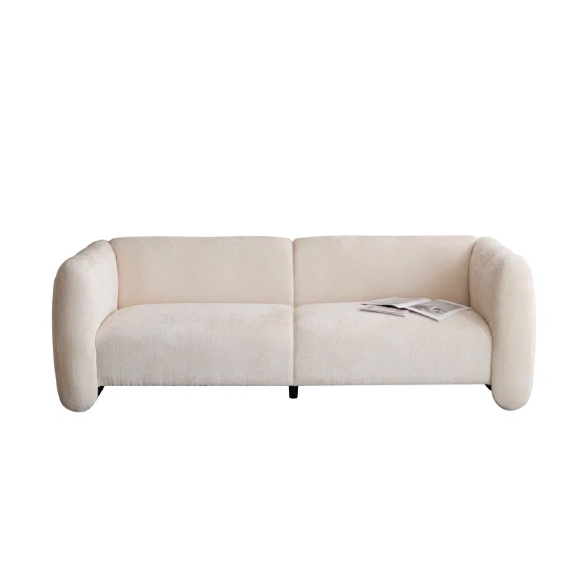 Cream boucle sofa by Wayfair