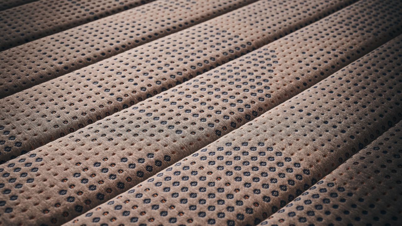 Grey, navy and bronze cover of Brooklyn Bedding Copperflex Memory Foam Mattress