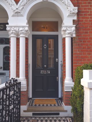 Dark Grey Victorian Door, Luxury Front Doors