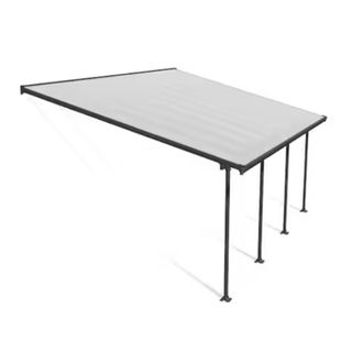 A Feria 13 ft. x 20 ft. GrayClear Aluminum Patio Cover