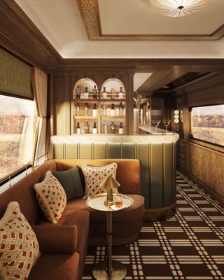 The observation car at Belmond’s Britannic Explorer