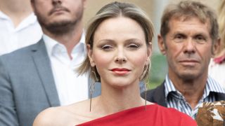 Princess Charlene of Monaco attends the Traditional Monaco annual picnic on September 07, 2024