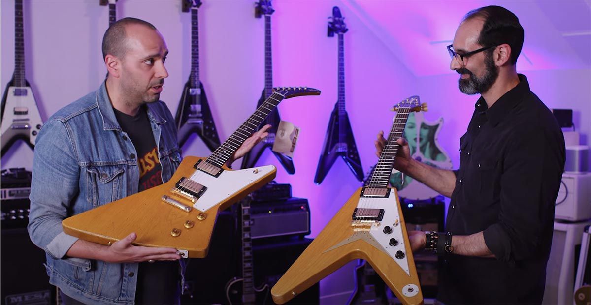 Gibson Murphy Lab 58 Korina V and Explorer