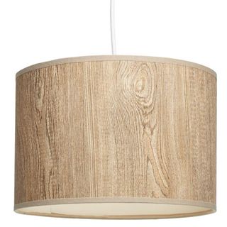 wood grain cylindrical pedant lights