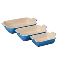 Le Creuset Stoneware Heritage Set 3 Rectangular Dishes