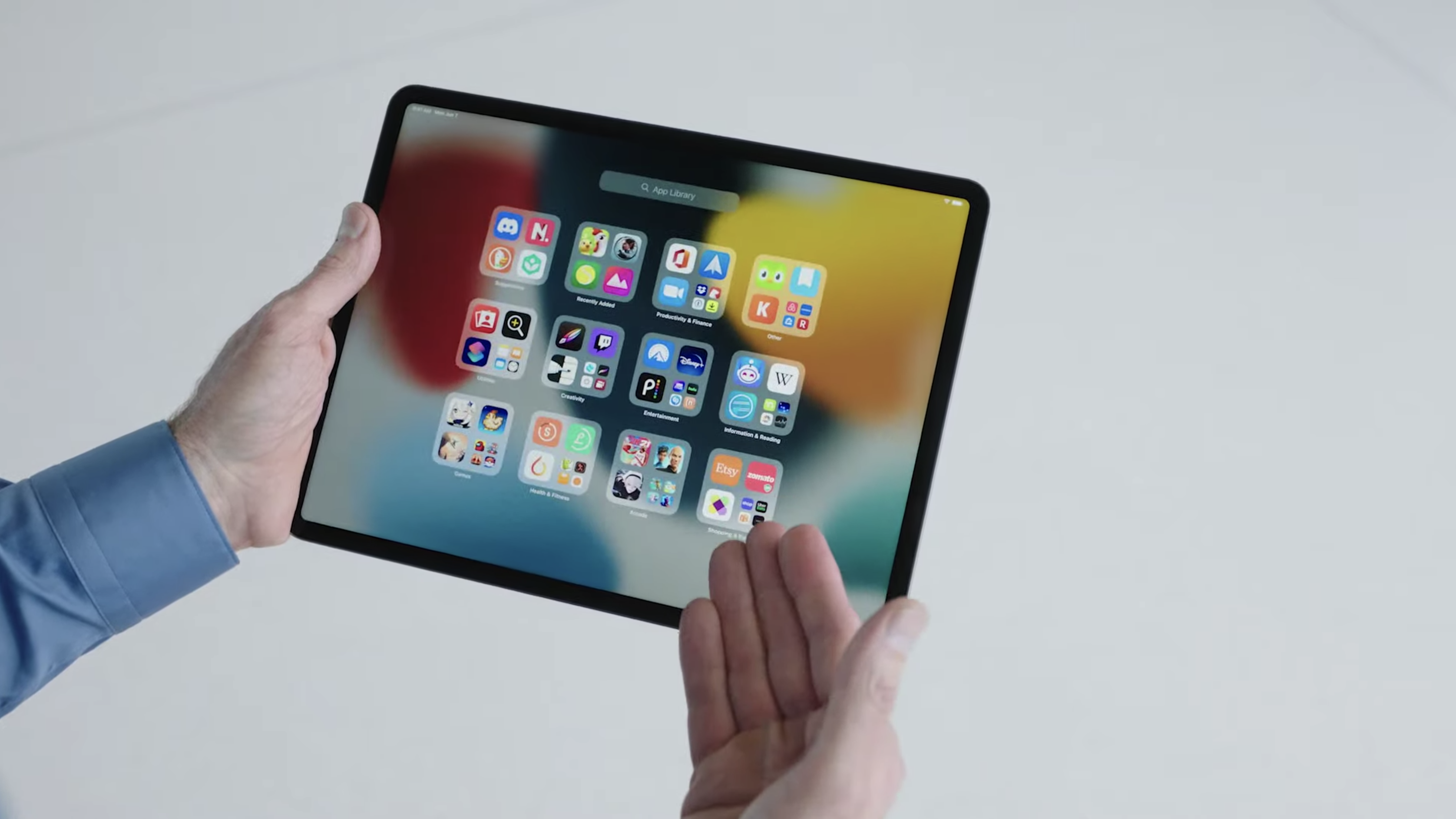 iPadOS 15 app library