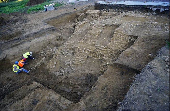 Roman gladiator colosseum in Tuscany