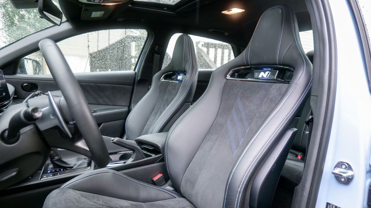 2025 Hyundai Elantra N test drive review pros and cons.