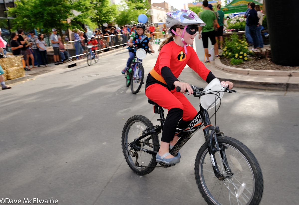 A Super Hero was seen on the course before the pro women started.