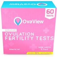 Pack of 60 x Ovaview Sensitive Ovulation/Fertility Tests Kit - 25mlU/ml, £14.89 