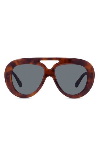 Curvy 55mm Gradient Pilot Sunglasses