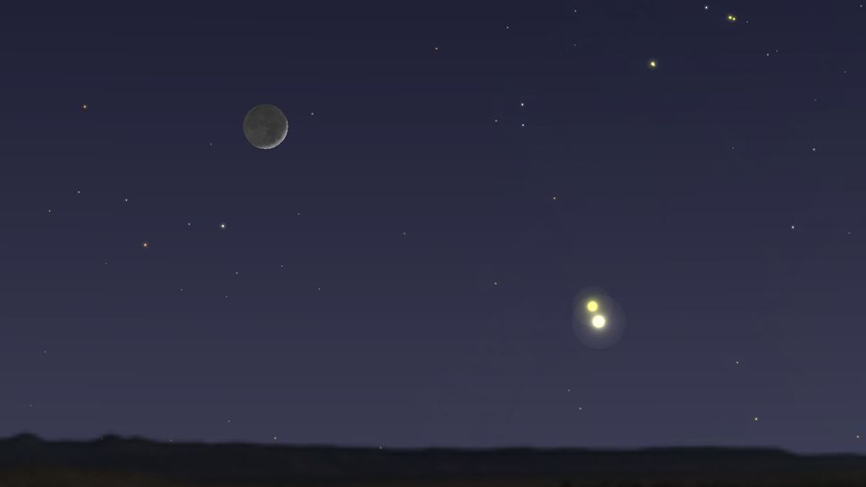 Jupiter and Saturn swing by the moon this week ahead of a 'Great ...