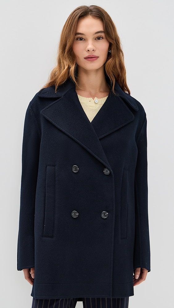 La Ligne Cropped Wool Coat