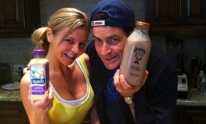 Adding to his own internet fame, Charlie Sheen joined Twitter Tuesday; his first Tweet included this picture and the caption "Winning...!" 